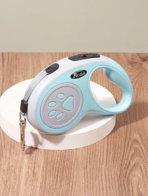 1pc 5M Automatic Paw Print Pet Leash