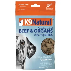 20% OFF: K9 Natural Healthy Bites Beef & Organs Freeze-Dried Dog Treats 50g