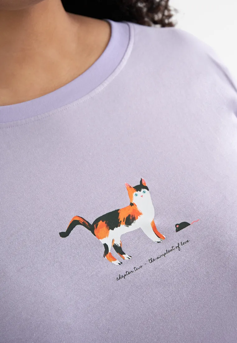 Appreciate Long Sleeve Single Jersey Graphic Tee - Brown Book