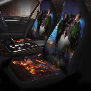 Boston Terrier Dog Halloween Car Seat Covers