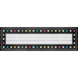 Chalkboard Brights Name Plates