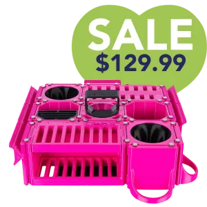 Custom Cube Tool Caddy Magenta by Vanity Fur