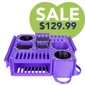 Custom Cube Tool Caddy Purple by Vanity Fur