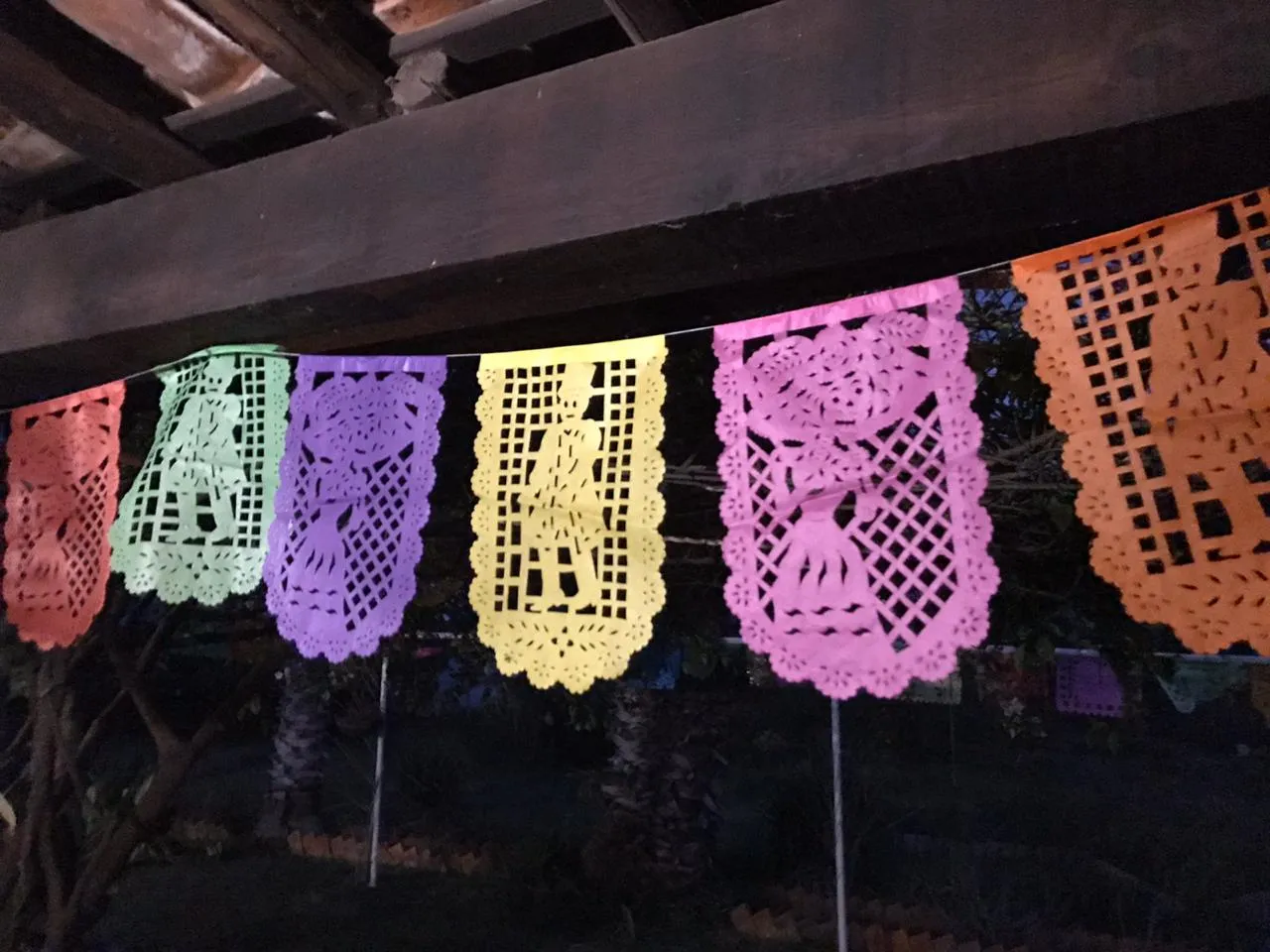 Day Of The Dead Banner Halloween Bunting | 5m / 16ft Papel Picado Banner with 16 Medium Flags