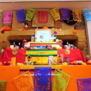 Day Of The Dead Banner Halloween Bunting | 5m / 16ft Papel Picado Banner with 16 Medium Flags