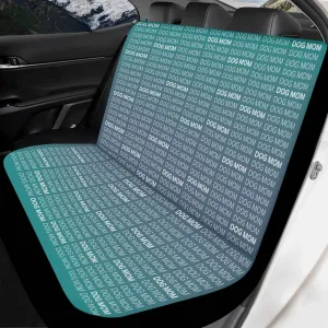 Dog Mom "Words" Motif Soft and Lightweight Dog Car Seat Cover (2pcs)