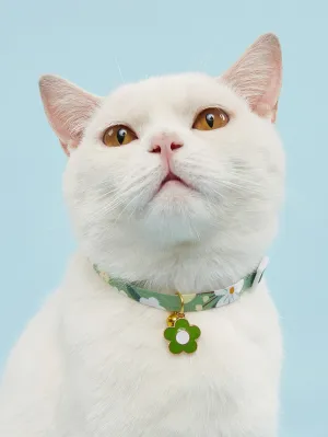 Flower Print Pet Necklace