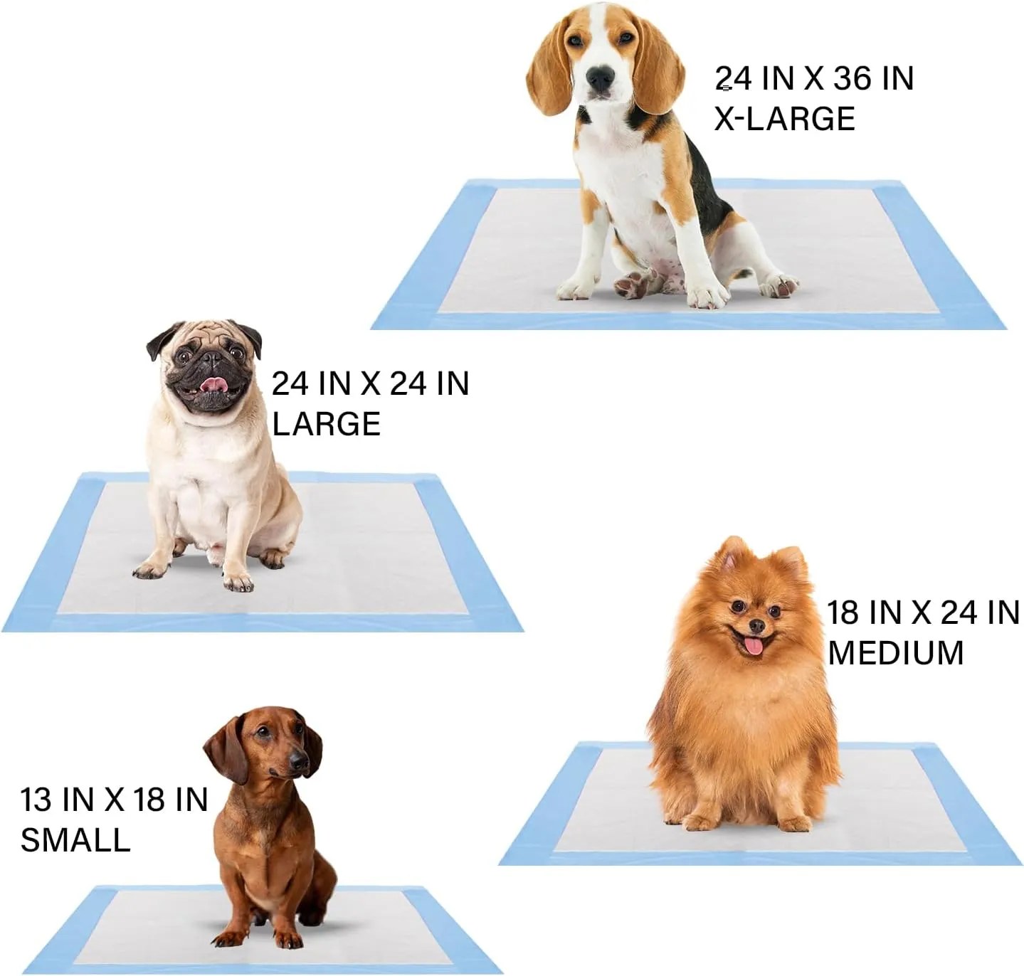 FPN Dog Pee Pads Extra Large, Dog Training Pads, 25 PCS - X-Large, 24x36 inch, Puppy Pads Pet Training Pads, 5 Layer Pads for Instant Absorption