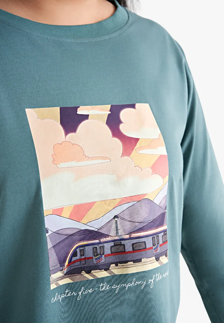 Grace Long Sleeve Single Jersey Graphic Tee