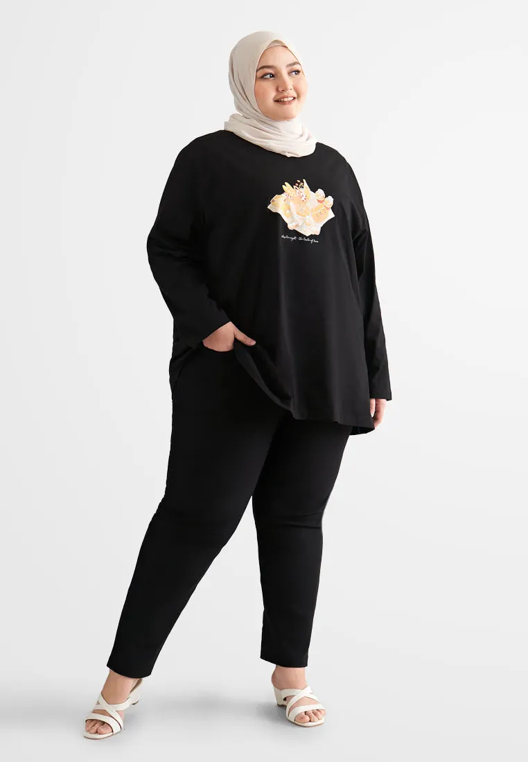 Grace Long Sleeve Single Jersey Graphic Tee