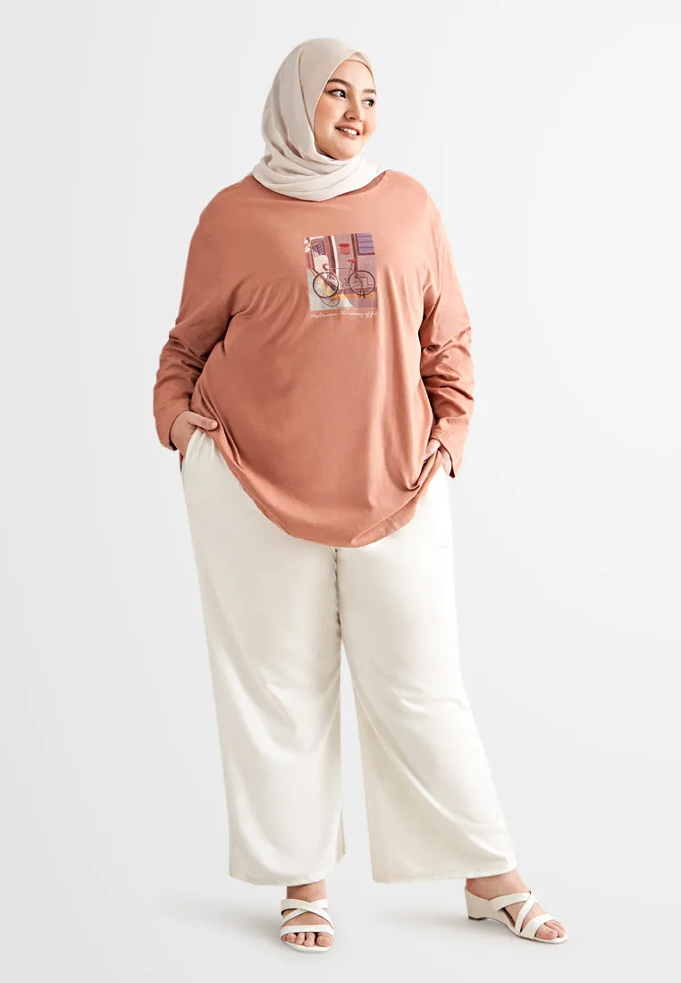 Grace Long Sleeve Single Jersey Graphic Tee
