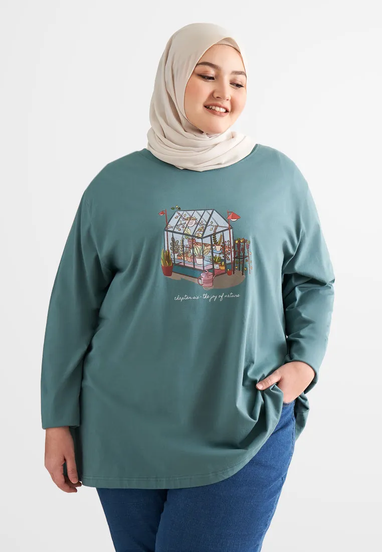 Grace Long Sleeve Single Jersey Graphic Tee