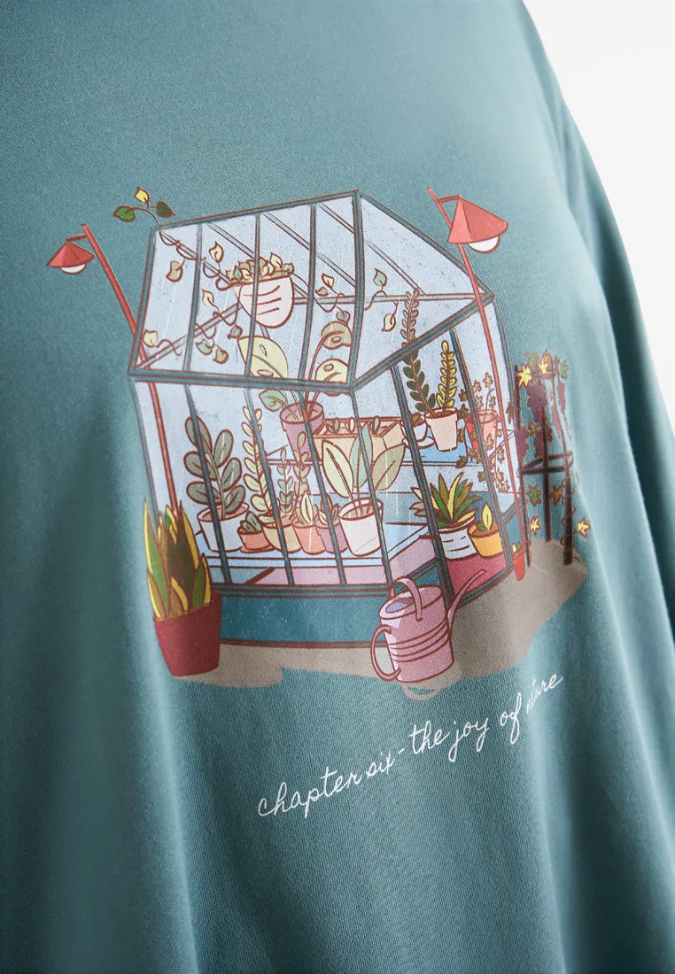 Grace Long Sleeve Single Jersey Graphic Tee
