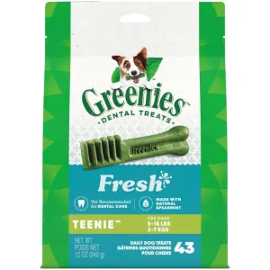 GREENIES Fresh TEENIE Dental Treats, 43 Count