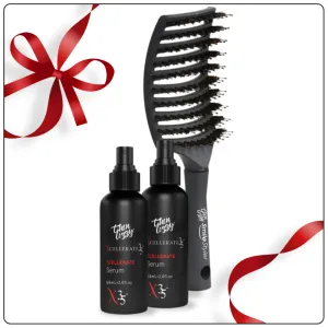 Hair Revitalisation Bundle(Xcellerate Serum Buy One Get One Free   Free Hair Brush)
