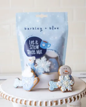 Let It Snow Dog Treats (Banana Oat Flour Recipe)