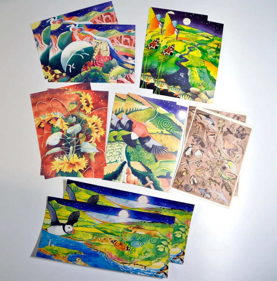 Postcards - 12 cards of 6 designs