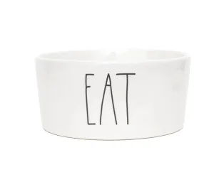 Rae Dunn Artisan "EAT" 6" Pet Bowl