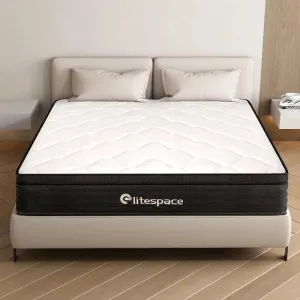 SerenitySleep 10-Inch Hybrid Memory Foam Queen Mattress - Grey