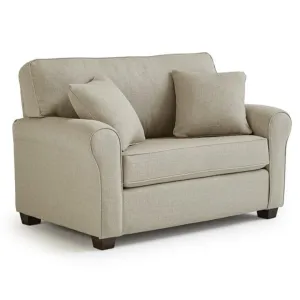 Shannon Chair-and-a-Half Twin Sleeper in Charcoal Tomato Fabric