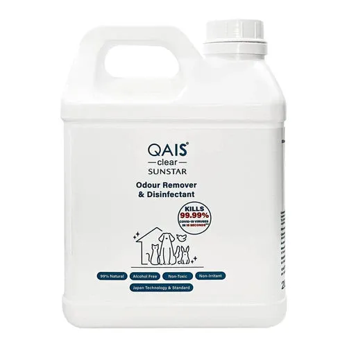 Sunstar QAIS Clear Natural Odour Remover & Disinfectant Spray For Human & Pets