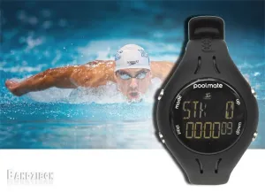 Swimovate Poolmate 2 Swimming Water Sports Lap Counter Tracker Watch Black