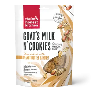 The Honest Kitchen Goat's Milk N' Cookies Peanut Butter & Honey Dog Treats